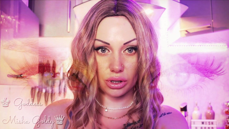 Goddess Misha Goldy: แกชอบจ่ายเงินเพื่อให้ถูกสั่งให้สูดแล้วชักว่าว! สบตา &amp; ASMR &amp; เอฟเฟกต์พิเศษ