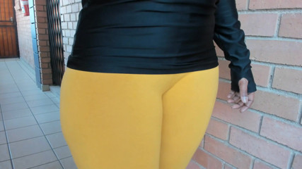 AnalEbony: Big-Ass Flashing out-door