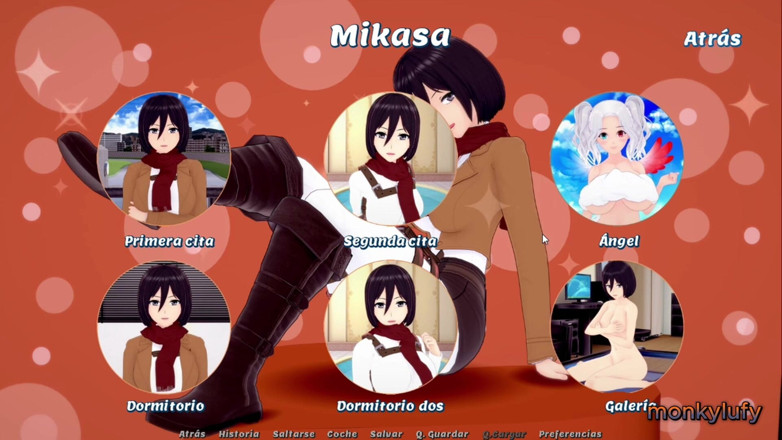 Monkylufy: फंतासी बोली - गेम +18 - Mikasa, Bulma, elizabeth, tsunate और बहुत कुछ