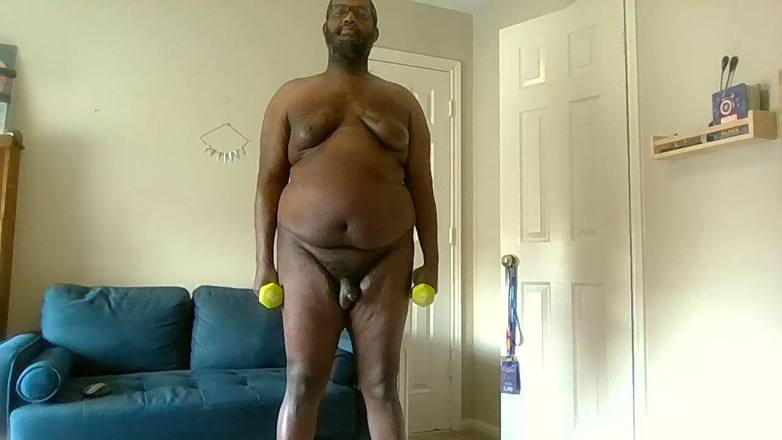 bigblacktxchub: Naked Gay Workout