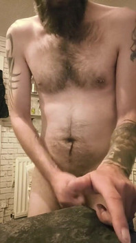 Big Dick Wanking and Smoking