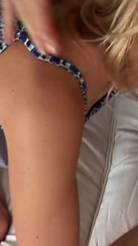 Milked cock by the hand of beautiful teen