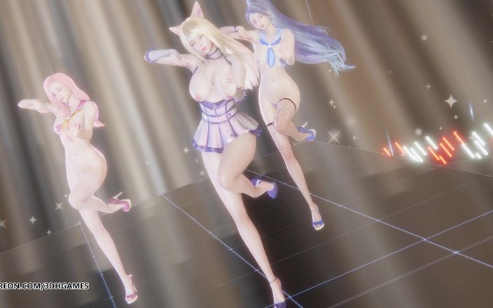 3D-Hentai Games: [mmd] Wjsn Chocome - Hmph! Ahri Kaisa Seraphine 섹시 스트립쇼 댄스 리그 오브 레전드 무수정 헨타이