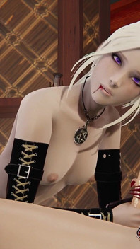 Vampyr avsugning för stor kuk 3D animation med cumshot pOV