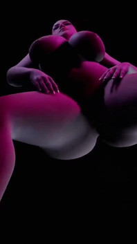 Mamă sexy grasă cu ochelari dansând goală: porno 3D