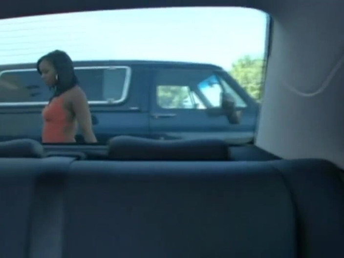 Just Great Ass: Ebony bitch with big ass rides a white cock in...