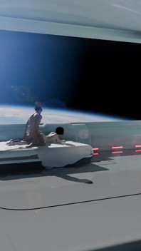 El mejor sexo en el espacio. Nena japonesa caliente se la follan duro en la estación espacial deNdondo