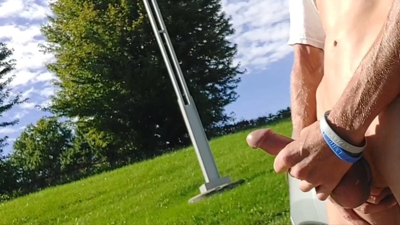 THCBDNA: Busy Parking Lot Jerk and Cum