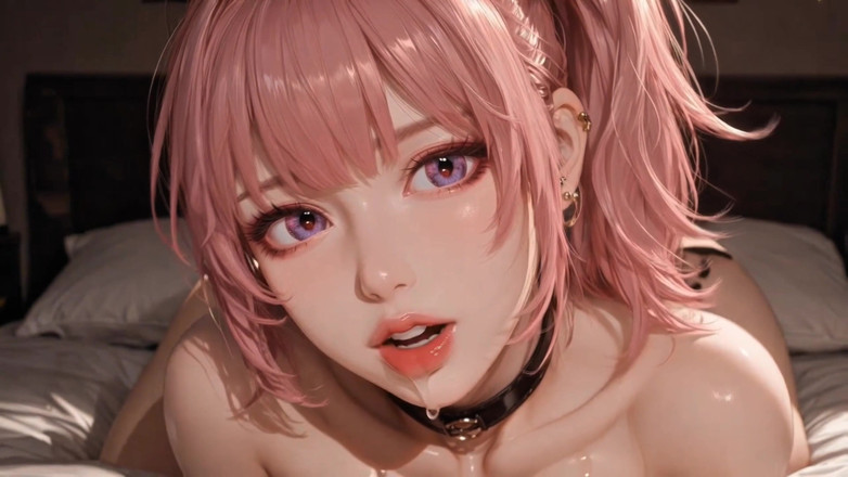 Stories&Anime: Ahegao 3D růžová silikonová panenka Škádlení