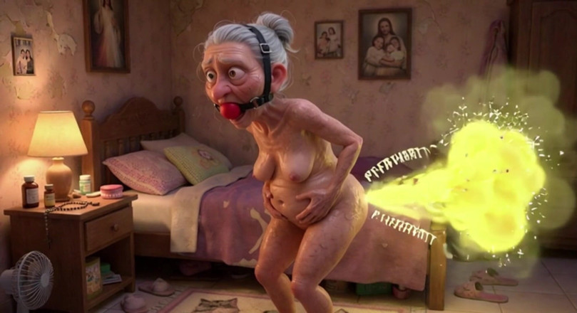 YOUR BEST FANTASY: Granny Farting Heavily in Bedroom - Long &amp; Stinky Farts