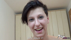 POV Bitch: Emylia Argan titten & süße muschi für creampie