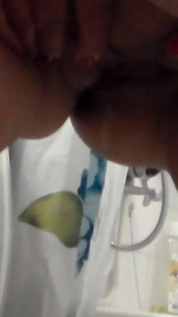 Closeup of Jen Pissing