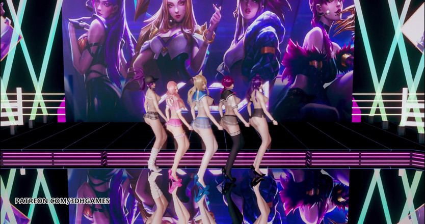 3D-Hentai Games: Hello Venus -Wiggle wiggle strip dance Ahri Akali Kaisa Evelynn Seraphine