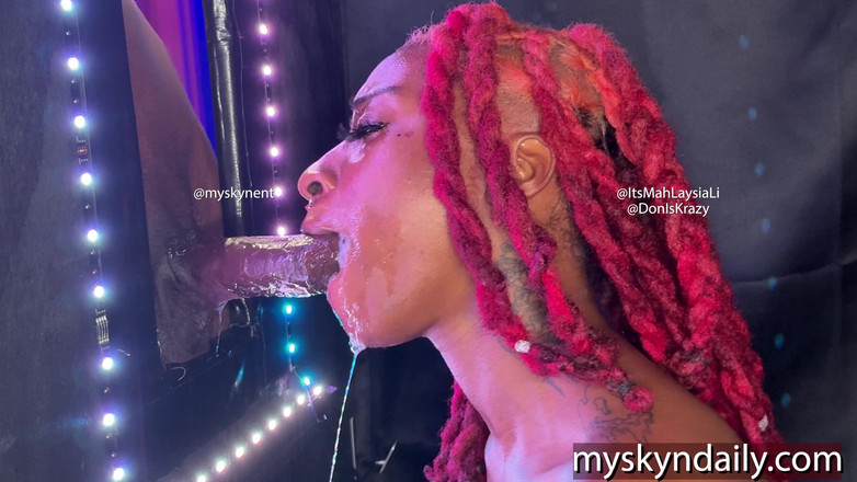 MySkyn Entertainment: 큰 흑인 자지를 따먹는 목구멍 염소