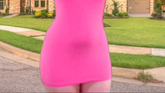 Kitty_Cross: Sexy pinked Ladyboy Bubble Butt Přírodní Tělo Velký Zadek Zadek...