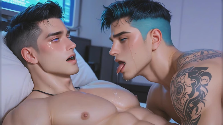 LustMen: 这个热辣的八一和阿赫高的涂片场景会让你大吃一惊