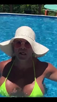 Love the Feel of the Cool Water on My Tits, Can You Tell?