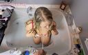 DaddysLittleSluts: Real Wife Showered in Piss!!