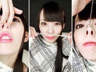 Japan Fetish Fusion: Dominans POV av Ikumi Kuroki: Spott spray, näsa, nysning med...