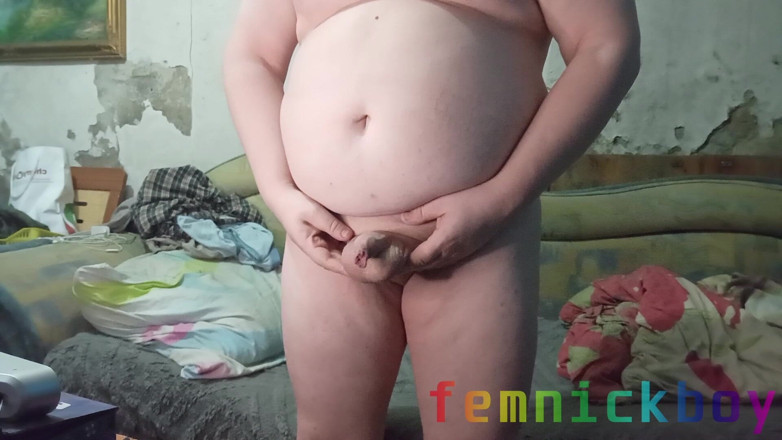 femnickboy: Sissy gemuk dengan lubang merah jambu fap dan pancutan mani