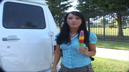 Radical: babe likes ice-cream and hard cock