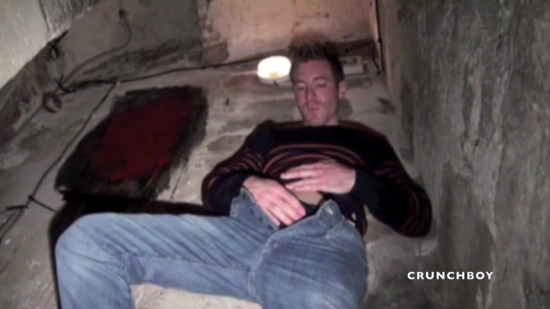 STRAIGHT BOY CURIOUS: Two friends straight boys have fun in a discreet basement