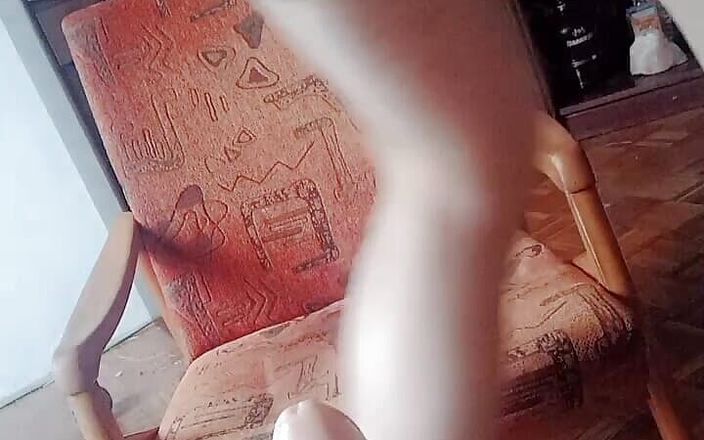 BarbaraWhite: Sissy Crossdresser Barbara Wihite Riding White Vibrator