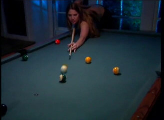 Xtime Network: Brunette teen gets dick on pool table