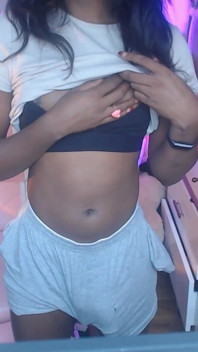 Big Girldick Bulge Teasing with Messy Self-facial Finish! Black Trans Girl Vanniall Masturbating Full Webcam Show