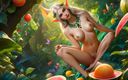 AI Girls: Une elfe nue à gros nichons avec une souris melon