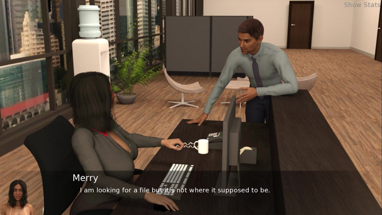 Porny Games: Project hot wife - Getting some attention at work (45)