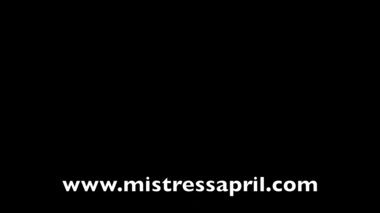 Mistress April: Dominatrix paní April - otrok v láhvi