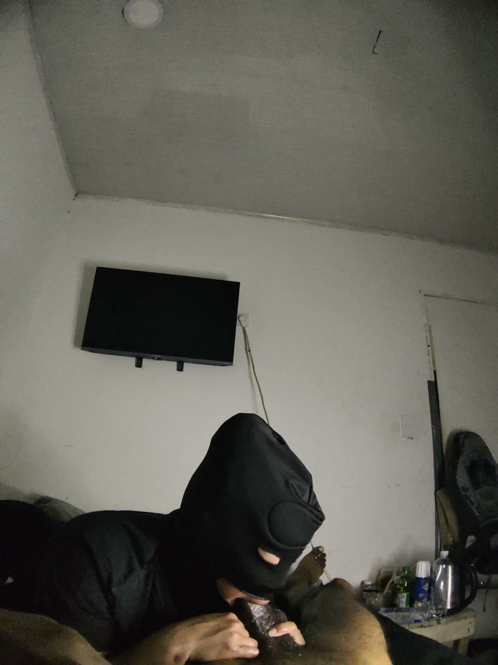 Cum-lobian dickdrainers: Throat Champ Black Mask 4