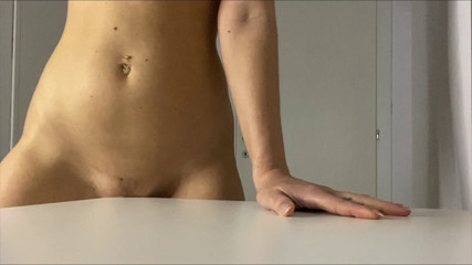 LaylaX: Humping Table Corner Till She Have Orgasm