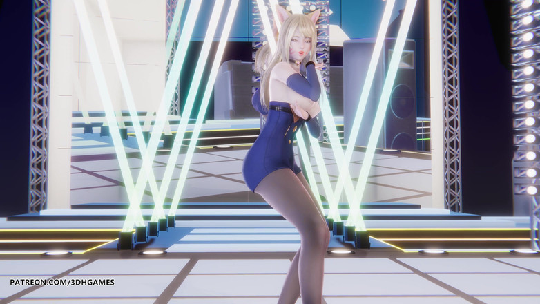 3D-Hentai Games: [mmd] T-ara - così folle Ahri sexy spogliarello League of Legends...