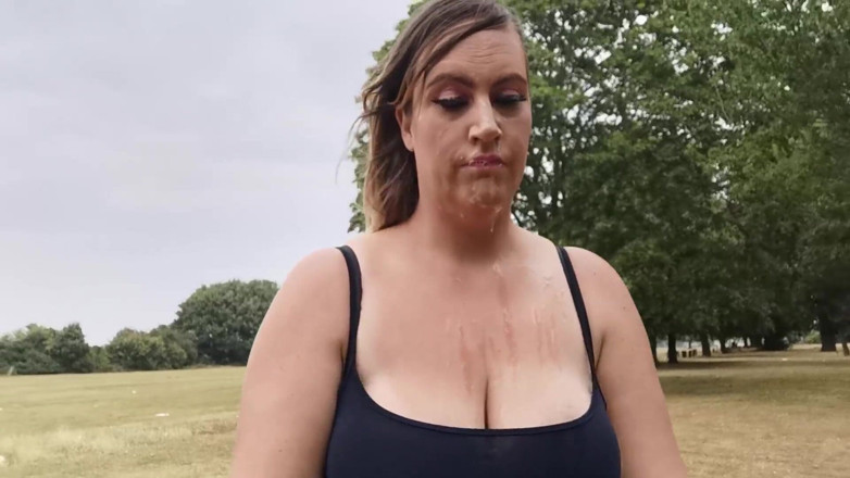 CumslutJayne: Bj ao ar livre com caminhada de porra - milf britânica...