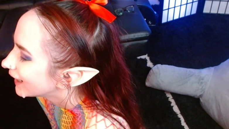 Sams Cam House: Elf are parte de spermă pe față