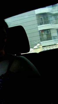 Skinny teen waitress Hannah Montana is approached by two guys and taken to fuck