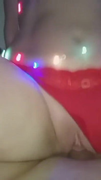 MILF Tangled in Christmas Lights
