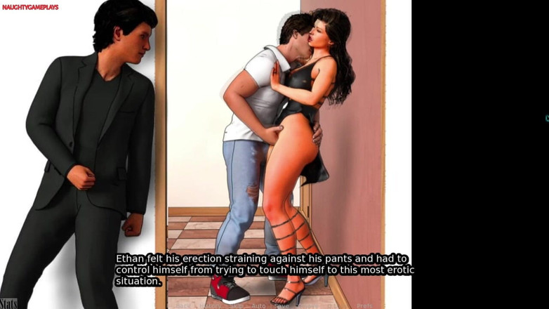 Naughty gameplays: किंग बी द्वारा जोड़े का प्यार और वासना का डुएट - व्यभिचारी पति अपनी हॉटवाइफ को उसके सामने दूसरे आदमी को चूमते हुए देखता है