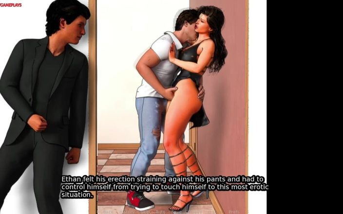 Naughty gameplays: Couple's Love 08 - Rogacz mąż patrzy, jak jego teściowa całuje innego...