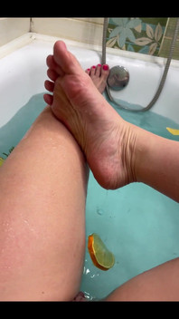It's so Nice to Relax After a Day at Work in a Hot Tub. Do You Want to Admire My Beautiful Legs?