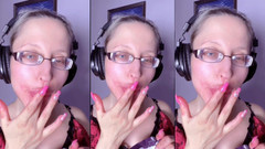 FinDom Goaldigger: Asmr gigi Candy Makan - Asmr, cermin mata, gianess, gincu, bibir...