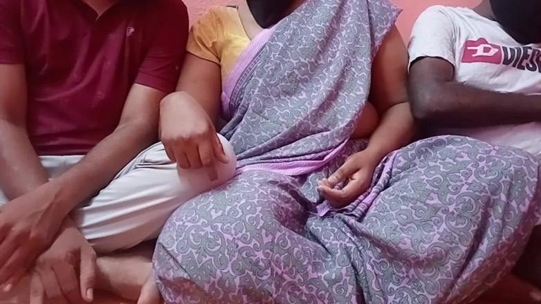 Tamil lesbian: Threesome Hot Sucking and Masturbation