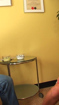 At the psychiatrist the beautiful willing blonde shows who she is