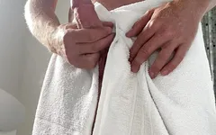 Hard cock, jerking off with cumshot