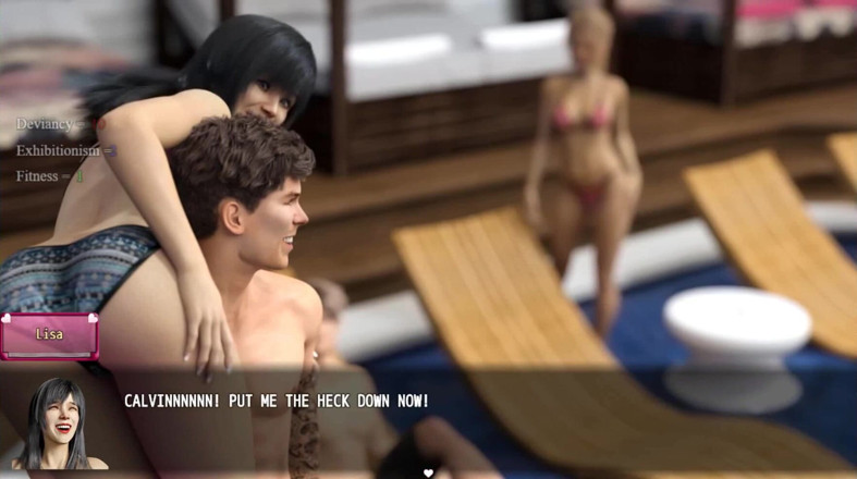 Dirty GamesXxX: Lisa: Pool party with two sexy girls ep.21