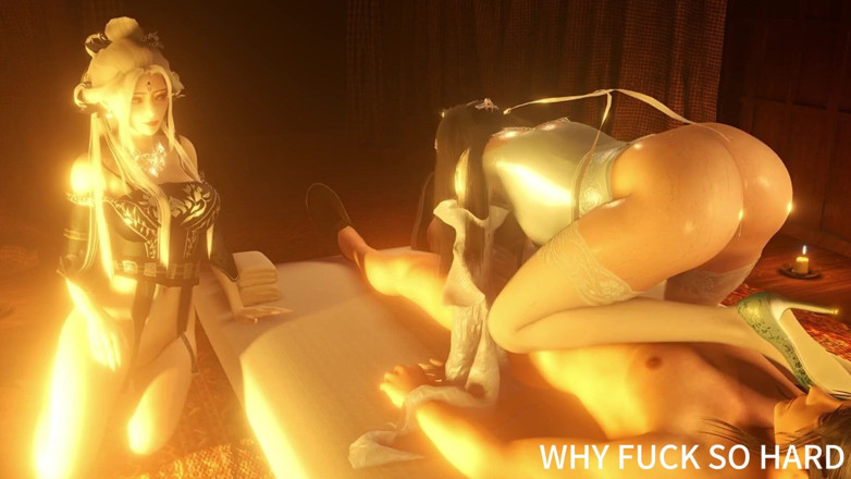 Why fuck so hard: İki ateşli cosplay modeliyle 3 boyutlu üçlü seks