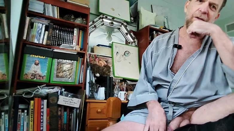 Hairyartist: Widzisz pops wielki dyskietka kutas i man sack w jego...
