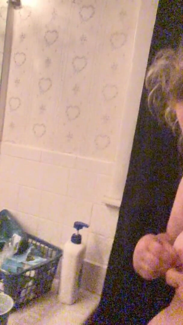 TeacHerYoung: Pregnant big titty teen in bathroom (no audio)